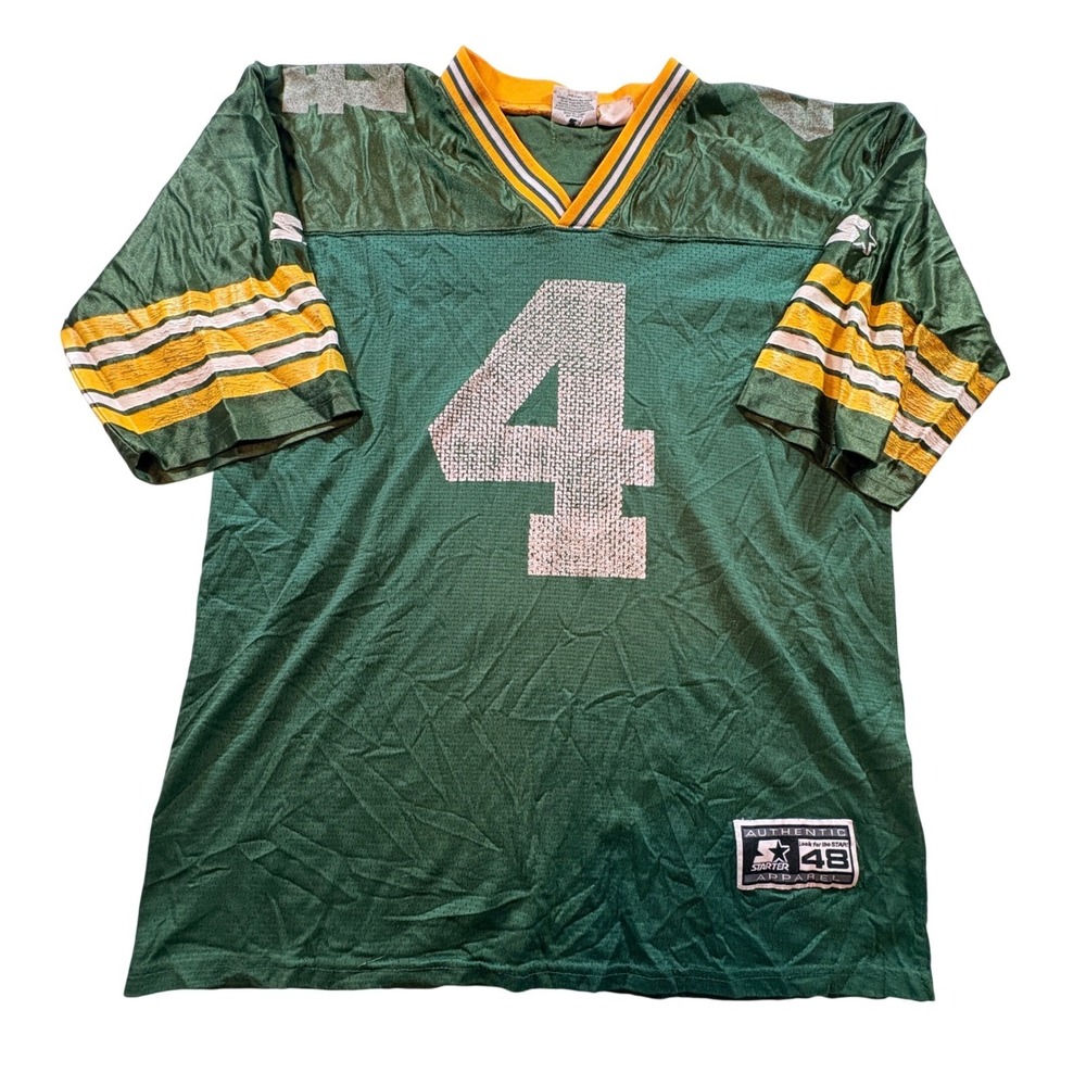 Starter Green Bay Packers Brett Favre Jersey Mens 48 L Vintage 1995 NFL Mesh